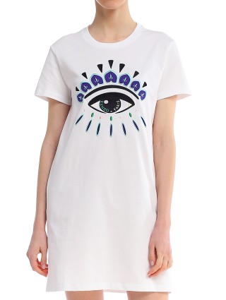 Белое платье KENZO: фото 3 - Invogue